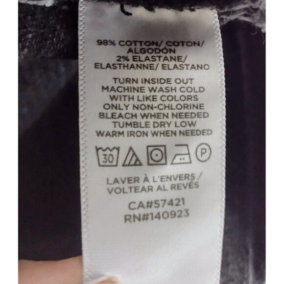 Made and Loved Loft High Waisted Denim Shorts Size 2/26 Black Frayed Hem Stretch - Picture 6 of 6